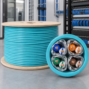 link-us-9256lszh-cat6a-u-ftp-305m สายแลน LINK CAT6A U/FTP รุ่น US-9256LSZH SUPER XG 500MHz 305 เมตร