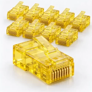 หัว RJ45 LINK CAT5e สีเหลือง รุ่น US-1051-5 แยกสายตามจุดใช้งาน