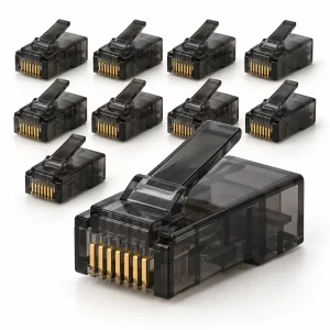 หัว RJ45 LINK CAT5e สีดำ รุ่น US-1051-6 สำหรับงานเข้าหัวสายแลน