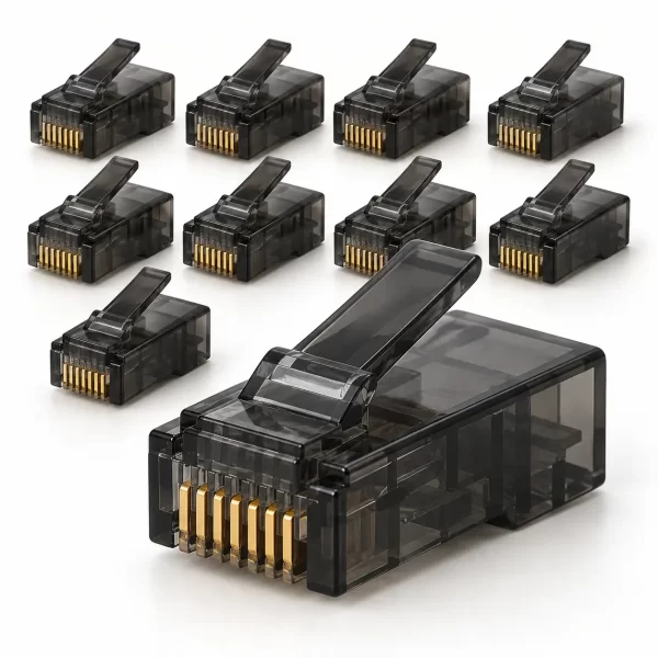 หัว RJ45 LINK CAT5e สีดำ รุ่น US-1051-6 สำหรับงานเข้าหัวสายแลน