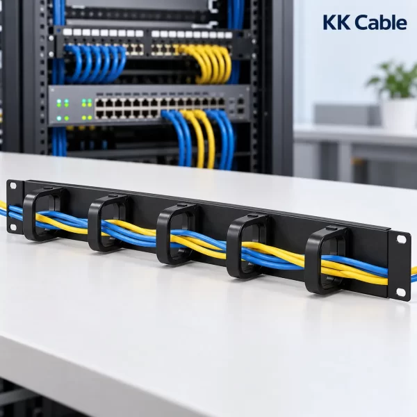 แผงจัดสาย LINK Cable Management Panel 1U ห่วงพลาสติก 5 ห่วง รุ่น US-3051