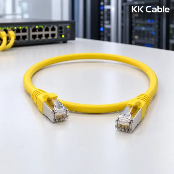 สายแลนสำเร็จรูป LINK CAT8 Shielded รุ่น US-5401SLZ-5 ยาว 1 เมตร LSZH สีเหลือง