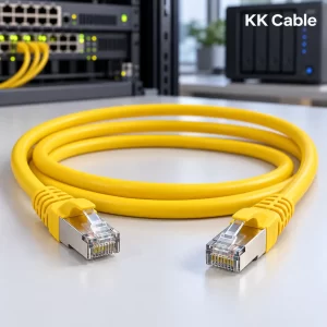 สายแลนสำเร็จรูป LINK CAT8 S/FTP รุ่น US-5403SLZ-5 ยาว 3 เมตร LSZH สีเหลือง
