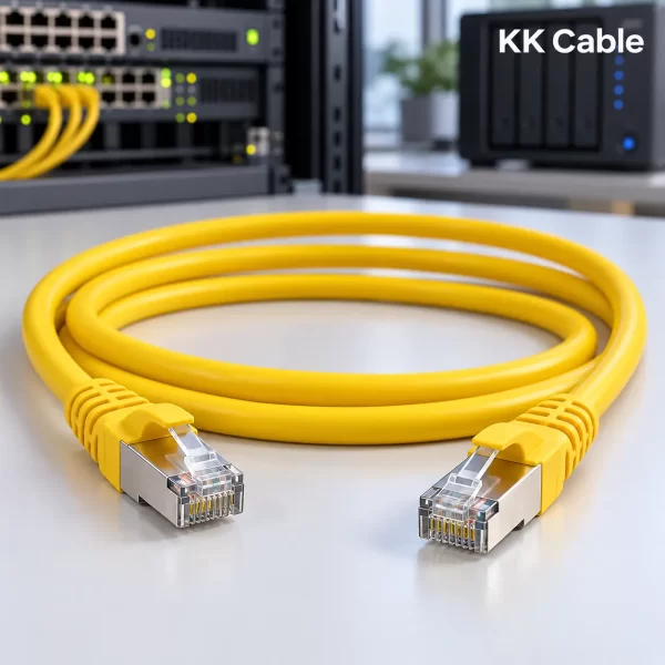 link-us-5403slz-5-cat8-patch-cable-3m สายแลนสำเร็จรูป LINK CAT8 S/FTP รุ่น US-5403SLZ-5 ยาว 3 เมตร LSZH สีเหลือง