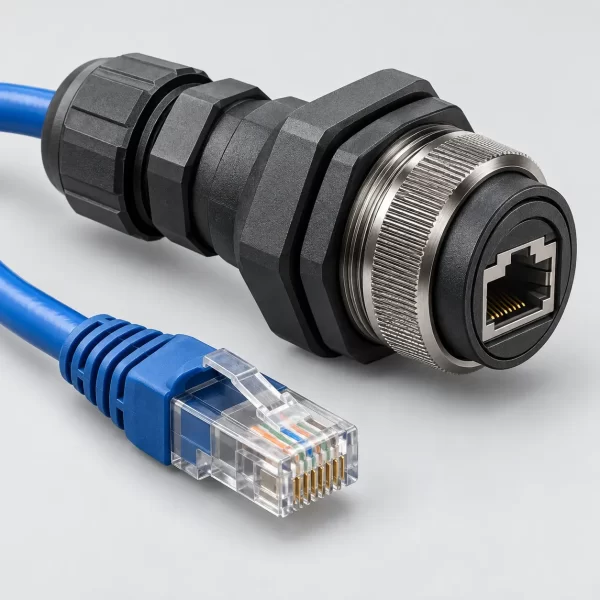 link-us-7060-industrial-cover-plug-kit ตัวครอบหัว RJ45 LINK US-7060 Industrial Cover Plug Kit พร้อมเกลียวล็อก