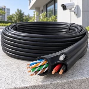 สายแลน LINK CAT5e Outdoor มีสายไฟและสลิง รุ่น US-9015MW 305 เมตร