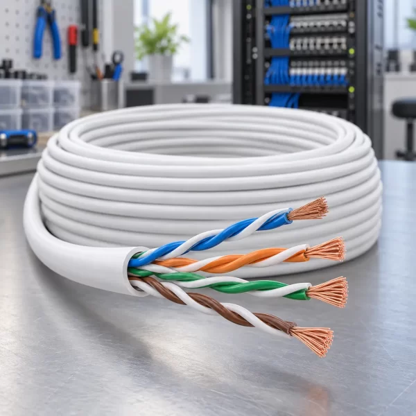 link-us-9025lszh-cat5e-stranded สายแลน LINK CAT5e Stranded LSZH รุ่น US-9025LSZH ยกม้วน 305 เมตร