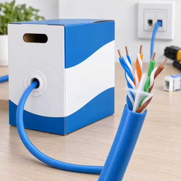 สายแลน LINK CAT6 UTP รุ่น US-9106A-1 สำหรับภายในอาคาร 100 เมตร