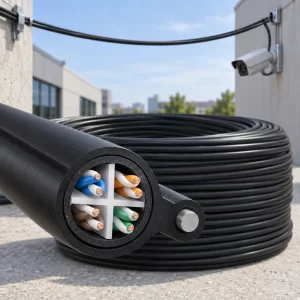 สายแลน LINK CAT6 Outdoor พร้อมลวดสลิง รุ่น US-9106MD 305 เมตร