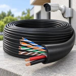 สายแลน LINK CAT6 UTP Outdoor พร้อมสายไฟ รุ่น US-9106PW-1 100 เมตร