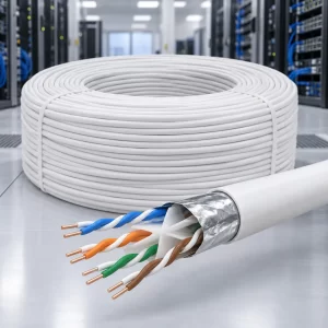 สายแลน LINK CAT6 F/UTP Shielded รุ่น US-9136LSZH 600MHz สีขาว 305 เมตร