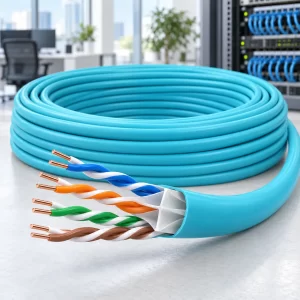 สายแลน LINK CAT6A Indoor UTP LSZH รุ่น US-9156ALSZH ยกกล่อง 305 เมตร