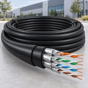 สายแลน LINK CAT6A Outdoor รุ่น US-9256AOUT ยกม้วน 305 เมตร