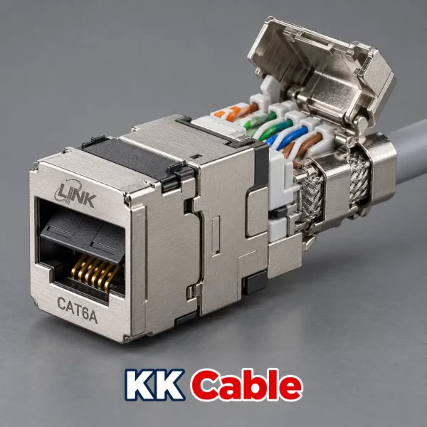 link-cat6a-shielded-super-slim-tool-free-auto-shutter-us-1034tfas แจ็ก RJ45 ตัวเมีย LINK CAT6A แบบชิลด์ รุ่น US-1034TFAS Super Slim Tool Free พร้อม Auto Shutter และชุดเข้าสายด้านหลัง