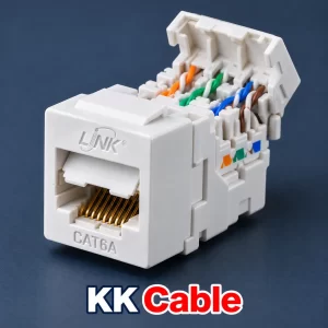 link-cat6a-utp-short-body-tool-free-auto-shutter-us-6222tfs แจ็ก RJ45 ตัวเมีย LINK CAT6A UTP SUPER-S รุ่น US-6222TFS แบบ Short Body Tool Free พร้อม Auto Shutter และชุดเข้าสายด้านหลัง