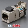 แจ็ก RJ45 ตัวเมีย LINK CAT8 แบบชิลด์ รุ่น US-1044TF พร้อมชุดเข้าสาย Tool Free และข้อความ KK Cable