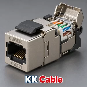 link-cat8-shielded-tool-free-female-rj45-us-1044tf แจ็ก RJ45 ตัวเมีย LINK CAT8 แบบชิลด์ รุ่น US-1044TF พร้อมชุดเข้าสาย Tool Free และข้อความ KK Cable